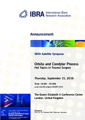 Announcement - IBRA Satellite Symposia - Orbita and Condylar Process - Overview 1