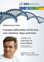Complex deformities of the foot, new solutions, tipps and tricks 