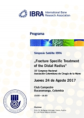 Fracture Specific Treatment of the Distal Radius - 33° Congreso Nacional Asociación Colombiana de Cirugía de la Mano - Overview 1