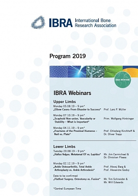 IBRA webinar overview for 2019 available 