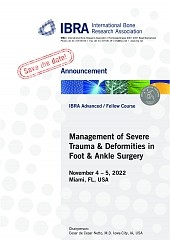Management of Severe Trauma & Deformities in Foot & Ankle Surgery - Overview 1
