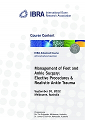 Management of Foot and Ankle Surgery: Elective Procedures & Realistic Ankle Trauma - Overview 1