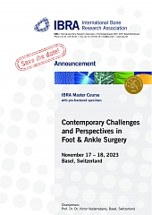 Contemporary Challenges and Perspectives in Foot & Ankle Surgery - Overview 1