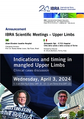 IBRA Scientific Meetings: Indications and timing in mangled Upper Limbs - Clinical cases discussion - Overview 1